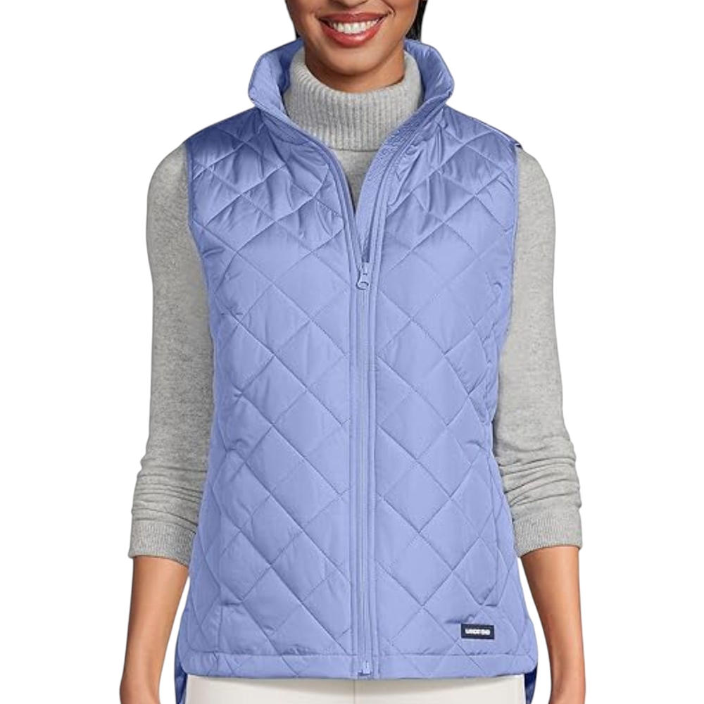 Like New Lands' End Women's Quilted Insulated Vest Size S 6-8